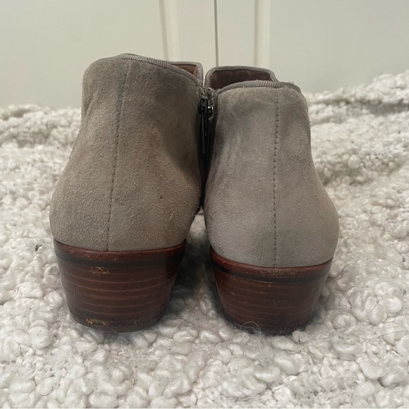 SAM Edelman Suede Petty Booties Putty Taupe 7.5 - Picture 2 of 7